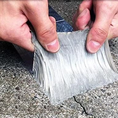 Ruban super étanche en caoutchouc butyle en aluminium, pour fuite de toit, fissure de surface, écart de rebord de fenêtre, rupture de tuyau (1.2mm*50mm*5m)