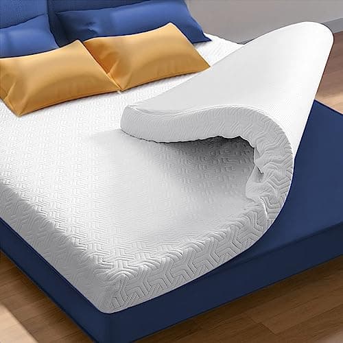 DUANDUAN Surmatelas 140 x 190 Memoire Forme - 7.5cm sur Matelas 2 Personnes 140x190,Epaisseur sur-Matelas pour Adulte Mémoire de Forme 140x190 cm avec Housse Amovible et Lavable