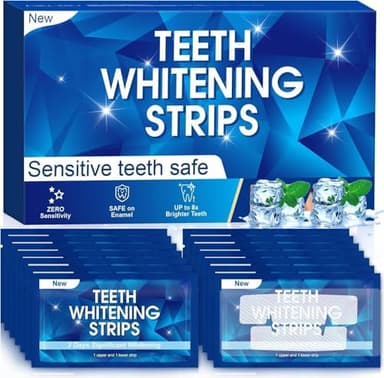 Bandes de blanchiment des dents, Blanchiments Dentaire: 28 Bande de Kits de blanchiment Blanchisseur de Dents - Formule non sensible - Blanchiment Dentaire- Aide à Eliminer/Fumer/Café/Soda/vin Tache