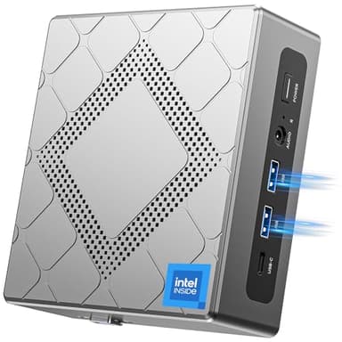 NiPoGi Mini PC 32 Go RAM DDR4, Ιntel i5-12450H (jusqu'à 4,4 GHz, 8C/12T) Mini PC WiFi 6, 1024 Go (1 to) NVME M.2 SSD Mini Ordinateur de Bureau, Triple écran 4K UHD/BT 5.2/USB 3.2 pour Le Bureau/HTPC