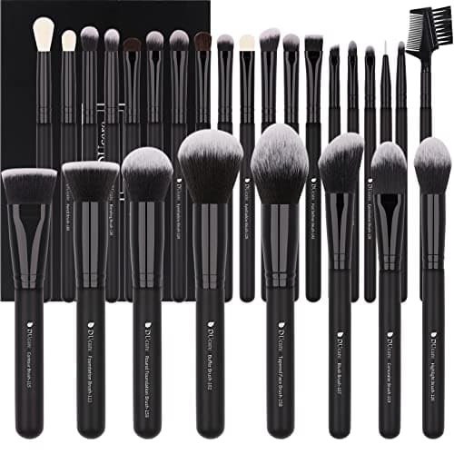 DUcare 27 Pinceaux Maquillage Professionnels Set Pinceaux Premium avec Poils Synthétiques pour Makeup Cosmétiques, Inclus Pinceaux à Fond de teint, Blending, Blush, Eyeliner et Fard à Paupières