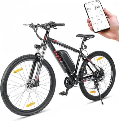 Eleglide Vélo électrique Homme Femme, VTT électrique 27.5''/29", Vélo Électrique en Montagne pour Adulte, Batterie Amovible 36V 15Ah, 24 Vitesses, Autonomie 125km (Pouces, 27.5)