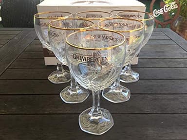 Grimbergen Lot DE 6 Verres A Biere 50cl Nouveau MODELE Superbe