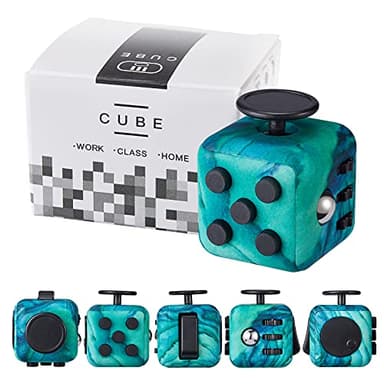 Yetech Cube Anti-Stress,Green Décompression Jouet Cube avec 6 modules apaisants,Stress Cube Toy pour Enfants et Adultes Anti-anxiété