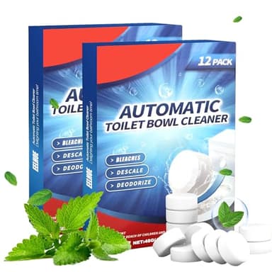 24 Pièces Boîte Comprimés de Nettoyage Toilettes Pastille Toilette,Pastilles Javel pour Wc,Pastille Wc Prévient les Odeurs,pour le Calcaire Tenace Et le Calcaire Urinaire