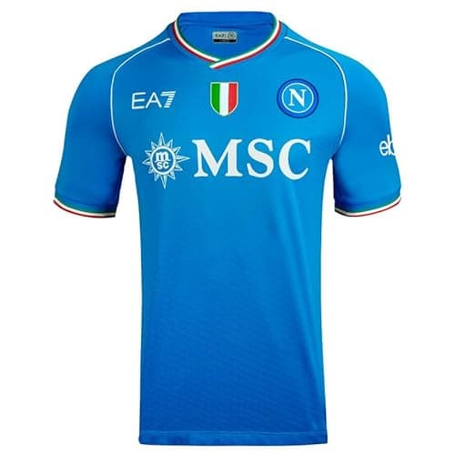 SSC NAPOLI Match à Domicile T-Shirt, Bleu Naples, 4XL Homme