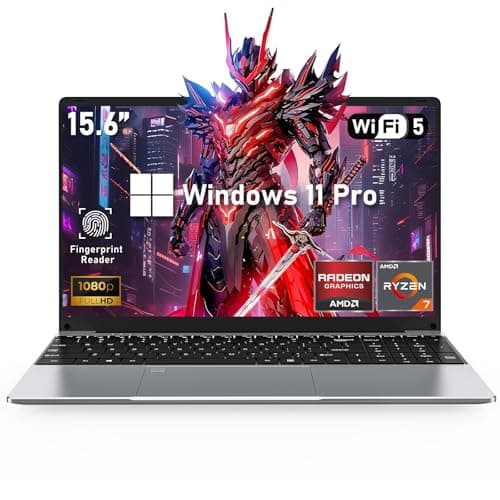 FUNYET Ordinateur Portable Gaming AMD Ryzen ™7 5700U, 15.6 Pouces Win 11 Laptop, Pc Portable Gamer RAM 16GB NVME SSD 1To, Clavier Rétroéclairé, Graphics Radeon RX Vega 8, WIFI5, 6000mAh