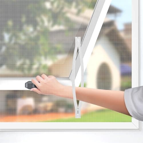 BKSAI Moustiquaire pour Fenêtre de Toit avec Fermeture Éclair pour Fenêtre - Protection Contre les Insectes - 130 * 150cm Moustiquaire pour Velux - Accès à la Fenêtre de Toit - 1PCS Blanc