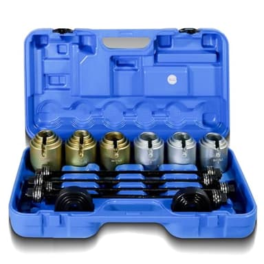 CCLIFE Kit de Montage et Démontage Silent 26 Pièces, Extracteur de Roulements Outils Universels pour Retirer les Silent-Blocs et les Roulements dans le Garage