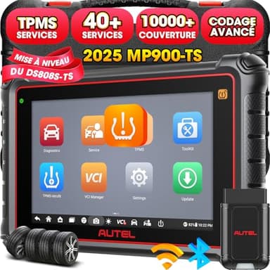 Autel MaxiPRO MP900-TS Scanner: 2024 Nouvel Outil de Diagnostic TPMS Mis à Jour de DS808S-TS/MP808BT Pro, Android 11.0, 40+ Services,Codage ECU Avancé Comme MK906PRO-TS, CANFD&DOIP, Test Actif,FCA SGW