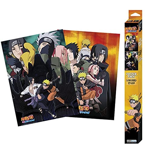 ABYSTYLE - NARUTO SHIPPUDEN - Set 2 Chibi Posters - Ninjas (52x38cm)