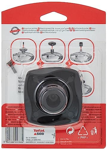 Seb Bouton de serrage cocotte-minute, Compatible avec les autocuiseurs Authentique inox induction, Accessoire officiel, Noir X1040002, N/C