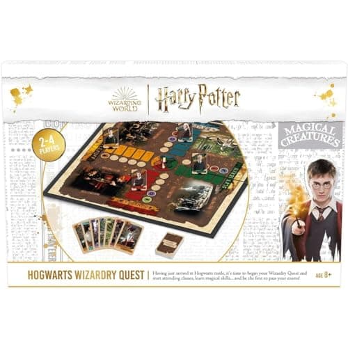 Cartamundi Harry Potter Poudlard Wizardry Quest Jeu de société Appel à Tous Les Super-Fans de Harry Potter pour 2 à 4 Joueurs, Excellent Cadeau pour Les Enfants à partir de 8 Ans