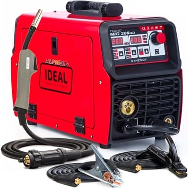 Ideal Tecno MIG 200 GD - poste a souder mig avec gaz 200A - MIG/MAG, MMA, TIG DC (LIFT), fil fourré - réglage de l'inductance, soudobrasage - mode 2T/4T, technologie IGBT