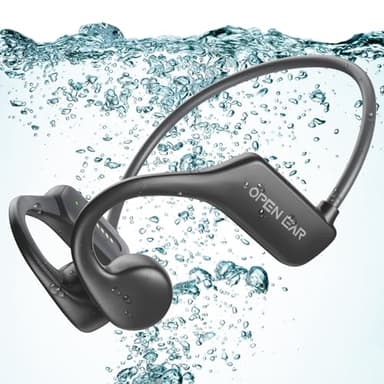 BEARTAIN Casque Conduction Osseuse Natation Écouteur Waterproof Natation À Bluetooth v5.3 Lecteur MP3 Étanche et Micro Intégré mémoire 32G intégrée pour Le Sport,La Natation,La Course à Pied