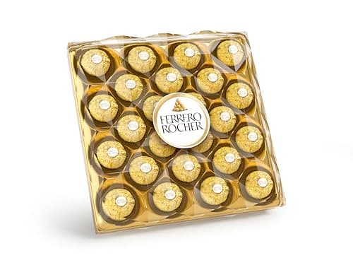 Ferrero Rocher - paquet de 24 pièces croquantes au chocolat au lait avec noisettes et fourrage crémeux - 300g