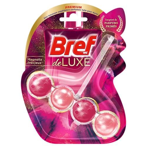 Bref WC Deluxe Magnolia précieux – 1 Bloc WC (50g) – Produit Nettoyant WC – Parfum WC – Formule anti-calcaire