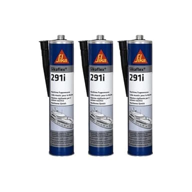 Lot de 3 colles mastic marine SIKA Sikaflex 291i - Noir - 300ml