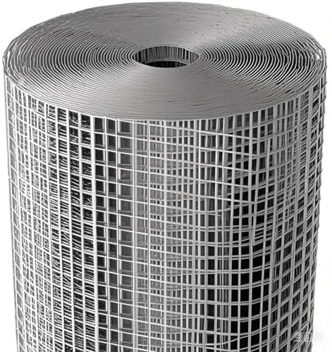 Amagabeli1M X 25M Galvanisé Mailles Carrées Grillage Jardin Soudure 12,7mm à Chaud Grillage à Maille Épaisseur Métallique Grillage Poulailler Grillage Poule Fermette Grillage Soudé Voliere