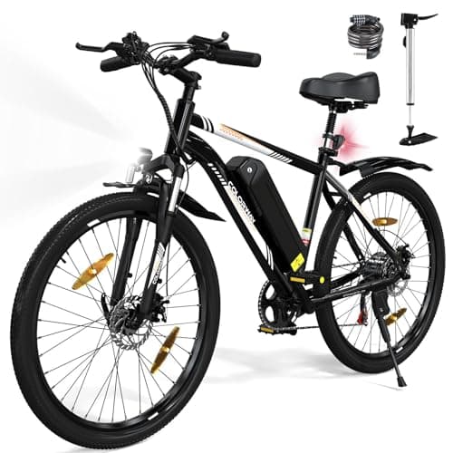 COLORWAY Vélo électrique pour Adultes, vélo de Montagne 26", EBike avec Batterie Amovible 36V 15Ah, écran LCD, Frein à Disque Double ebike.