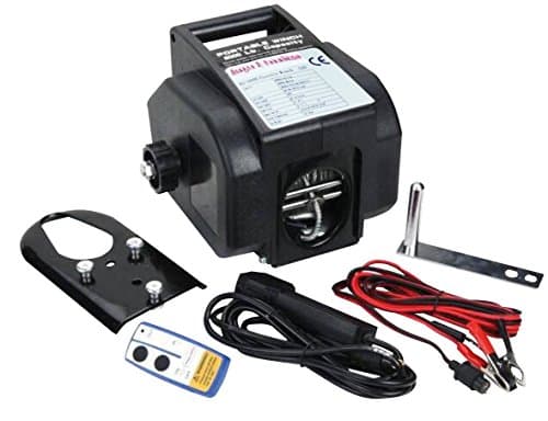 Berger + Schröter Treuil sans Fil 12 V Force de Traction 1361/2722 kg avec poulie, 2 télécommandes