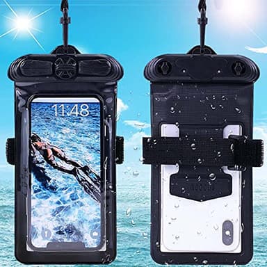 Vaxson Coque Noir, Compatible avec Sonim XP8, Pochettes Étanches Housse étui Waterproof Case [Pas en Protecteur d'écran ]