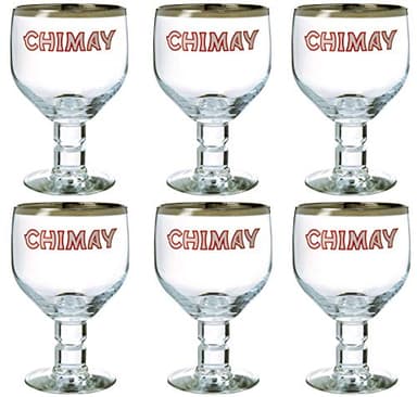 6 VERRES A BIERE CHIMAY 33cl 33 cl NEUF