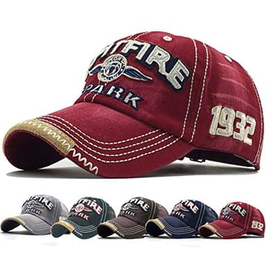 Yutdeng Retro Casquette de Baseball Unisexe Ajustable Boucle en Metal Casquettes Classique Trucker Cap Hat for Sport Hip Pop Golf Voyages - Casquette Homme Femme