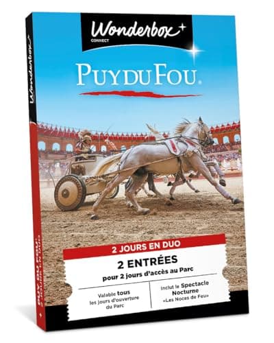 PUY du Fou - 2 Jours en Duo - Coffret Cadeau - Ticketbox - Idée Cadeau Divertissement