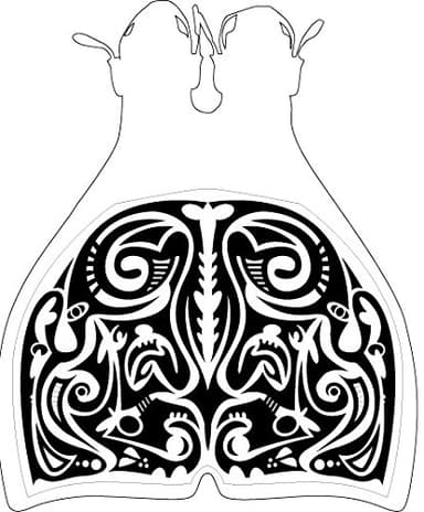 SwEAmmer - Monopalme Réglable Translucide 44 - 48 avec Sticker Maori Noir