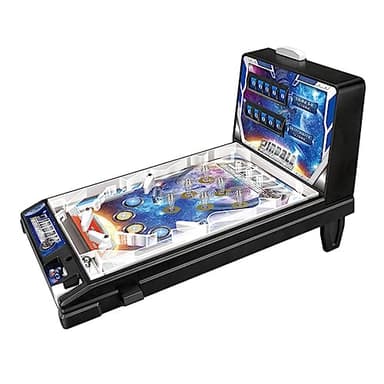 ANSNOW Mini Flipper Pour Adultes, Jeu de Flipper Électronique Avec Poignée de Traction, Lumières Et Sons, Pour Jeux En Famille, Cadeaux de Noël Pour Enfants Garçons Et Filles/Version Batterie