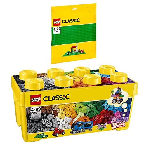 Lego Classic Set en 2 Parties 10796 10700 La Boîte De Briques Créatives + La Plaque de Base Verte