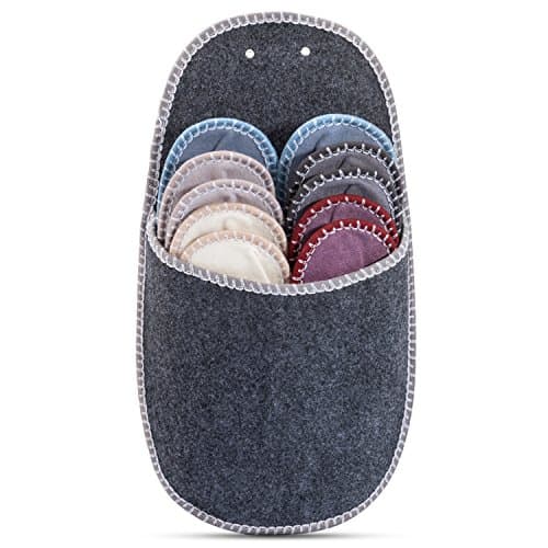 ONVAYA Pantoufles pour invités | lot de 5 | Pantoufle en feutre | Grey gris