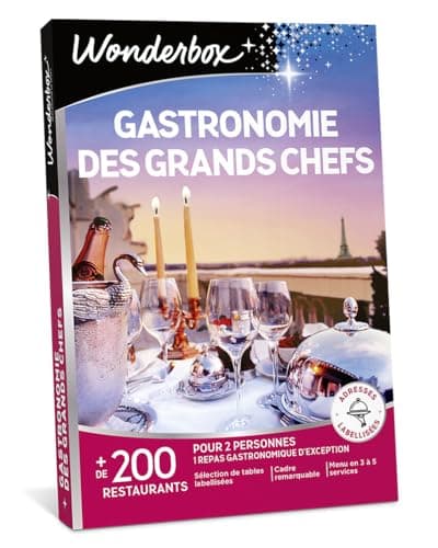 Gastronomie Des Grands Chefs - Coffret Cadeau - Wonderbox - Idée Cadeau Gastronomie