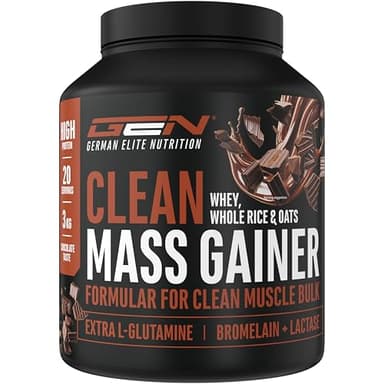 Clean Weight Gainer - 3 kg - Avec glucides complexes & protéines - Idéal pour la phase de masse - Poudre pour la prise de masse et la prise de poids - Goût Chocolat