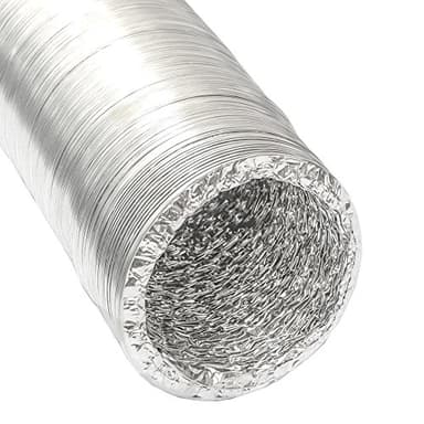 Gaine Aluminium Ø150mm pour hotte extracteur d'air aérateur climatiseur | 10m Tuyau en Alu flexible extensible résistant à la chaleur de eyepower