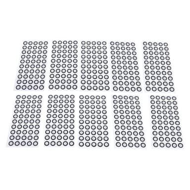 500 Marqueurs de Numérisation 3D, 6,0 Mm ID 10 Mm OD pour Scanner 3D, Numérisation Précise, avec Film Réfléchissant Brillant pour Cible de Positionnement du Scanner 3D