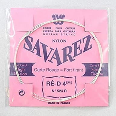 Savarez cordes pour guitare classique Traditional Concert 524R cordes simples - Re4w standard - approprié pour 520F, 520P, 520R, 520P1, 520P3