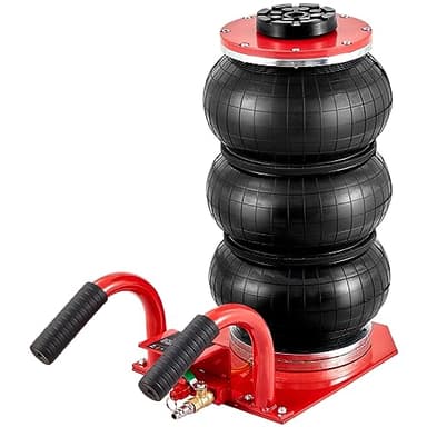 VEVOR Cric Pneumatique 3 T 140-450 mm Cric de Levage Pneumatique 0,8-1,0 MPa Cric Gonflable 3 Coussins d’Air Levage Rapide Facile Portable pour Réparation Entretien Voiture SUV Atelier Garage Rouge