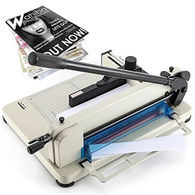 CGOLDENWALL Coupe-papier, Guillotine Industrielle, Précision de Coupe de 0,02 mm, 400 Feuilles - Epaisseur de Coupe Maximale de 4 cm, Convient pour Le Bureau, La Production, Le Cuir et Le Tissu.