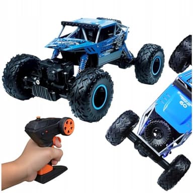 maxlife Voiture Télécommandée Tout Terrain MXRC-300 - Transmission 4x4 - Vitesse 8 km/h - Voiture pour Enfant avec Telecommande - Châssis en Aluminium Grandes Roues - Jouet Enfant 8 Ans