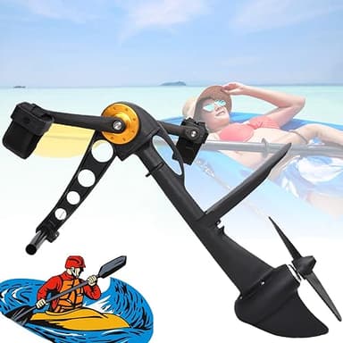 LINTAIZUO Pédale de Kayak, système de gouvernail à pédale conçu pour Les Kayaks compatibles, Planche à pagaie Gonflable pour la pêche, la Chasse, Dispositif de Propulsion à pédale Robuste et Durable