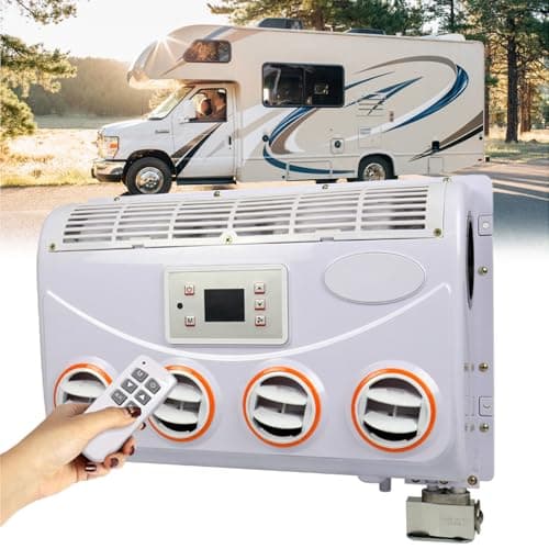 Climatiseur pour camping-car, climatiseur de toit pour camping-car, climatisation de stationnement, télécommande pour camion, voiture électrique pour camping-car.
