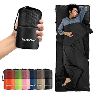 JAICOM Drap de Sac de Couchage, Sac a Viande Couchage, 220x90cm Sac de Couchage ultraléger, il Convient aux Voyages en Plein air, aux hôtels et aux Chambres à Coucher