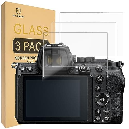 Mr.Shield Verre Trempé compatible avec Nikon Z5 Z6 Z7 Z6II Z7II Z9 [Lot de 3] Film Protecteur d'écran Vitre Protecteur 9H Dureté