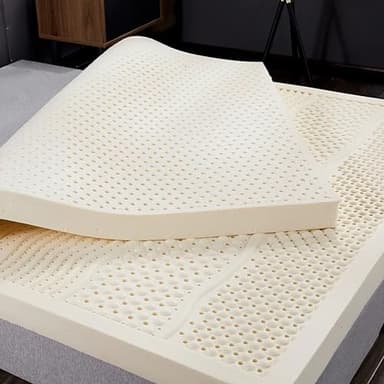 Matelas 100 % latex naturel pour grand lit 90 x 190 cm Housse bio incluse Idéal pour les hôtels et les familles