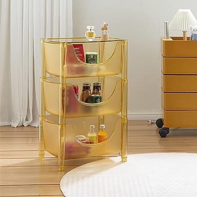 Chariot de camping pliable et portable à roulettes, chariot de rangement à roulettes, table basse à 3 niveaux, chariot utilitaire pour cuisine, 45 cm de profondeur x 31 cm de largeur x 69 cm