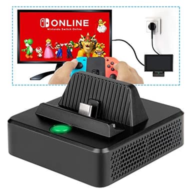 Charging Stand pour NS Switch/Switch OLED- innoAura Station d'accueil TV Portable De Rechange avec Port d'alimentation USB C, Port D'entrée USB 3.0 et Port HDMI pour Switch