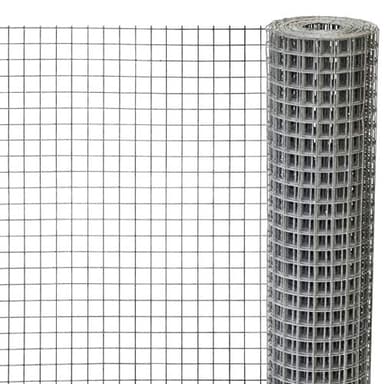 Windhager 79066 - Grillage métallique galvanisé pour Lapins, cochons d'Inde ou Poules - Maille 19 mm - 2,5 x 0,5 m x 0,7 mm