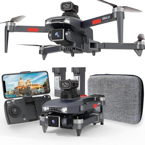 TTROARDS 31P Drone avec Caméra 4K Adulte 360° Evitant les Obstacles Moteur sans Balais 5G WiFi Objectif Ajustable 40 km/h Résistant au Vent 4 Maintien d'altitude Drones Pliable avec 2 Batteries